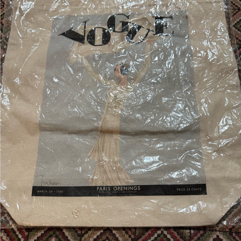 VOGUE Magazine shopper canvas tote  bag - Picture 4 of 11
